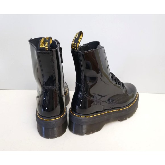 Doc Martens Jadon Boots Black Patent Leather Womens Size 8 39 - Picture 3 of 6
